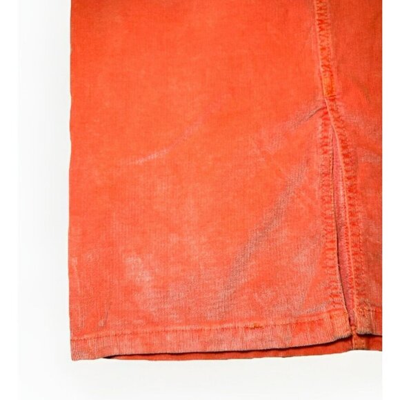 Dead Sexy Long Rusty Orange Corduroy Skirt Size Small - Picture 3 of 7